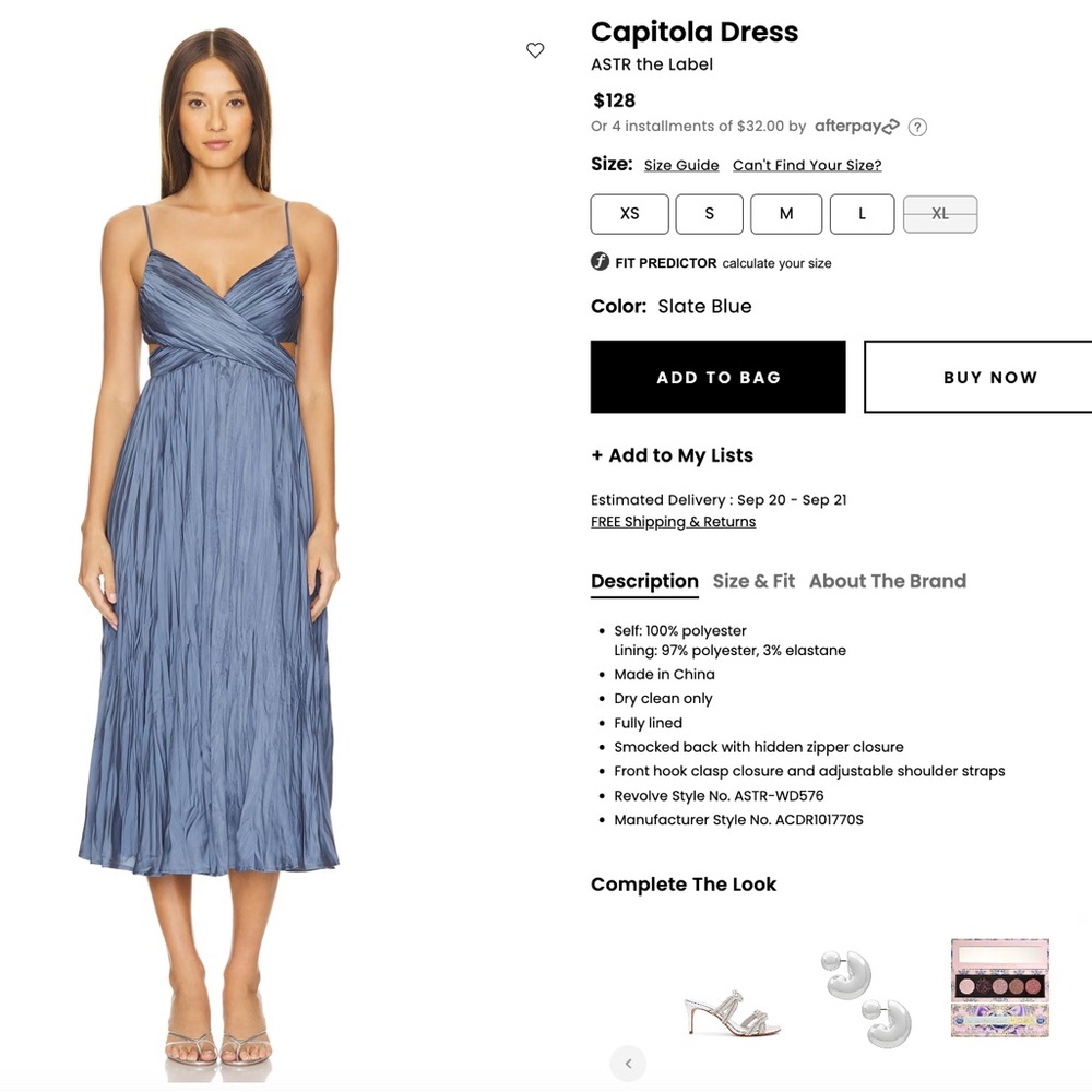 ASTR the Label capitola dress